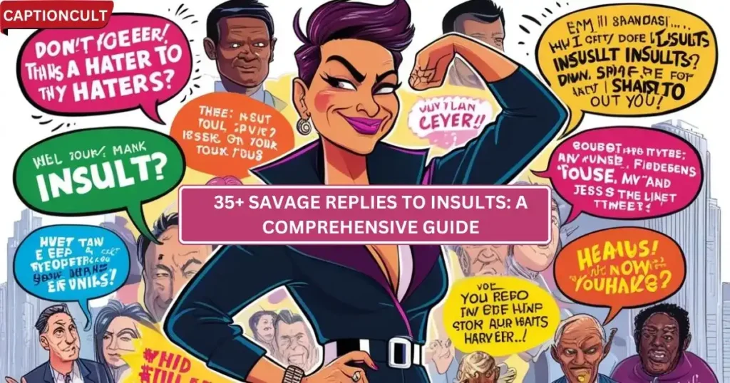 35+ Savage Replies to Insults: A Comprehensive Guide