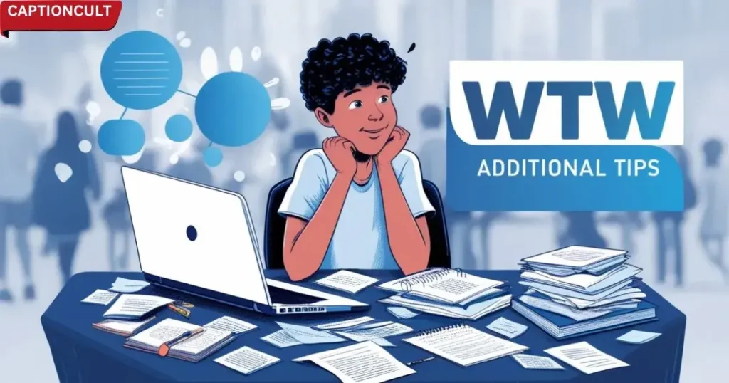 Additional Tips for Responding to "WTW"