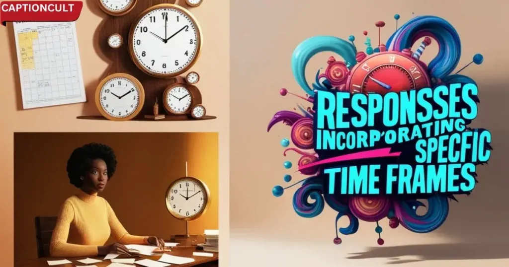 Responses Incorporating Specific Time Frames: