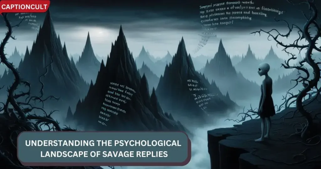 Understanding the Psychological Landscape of Savage Replies