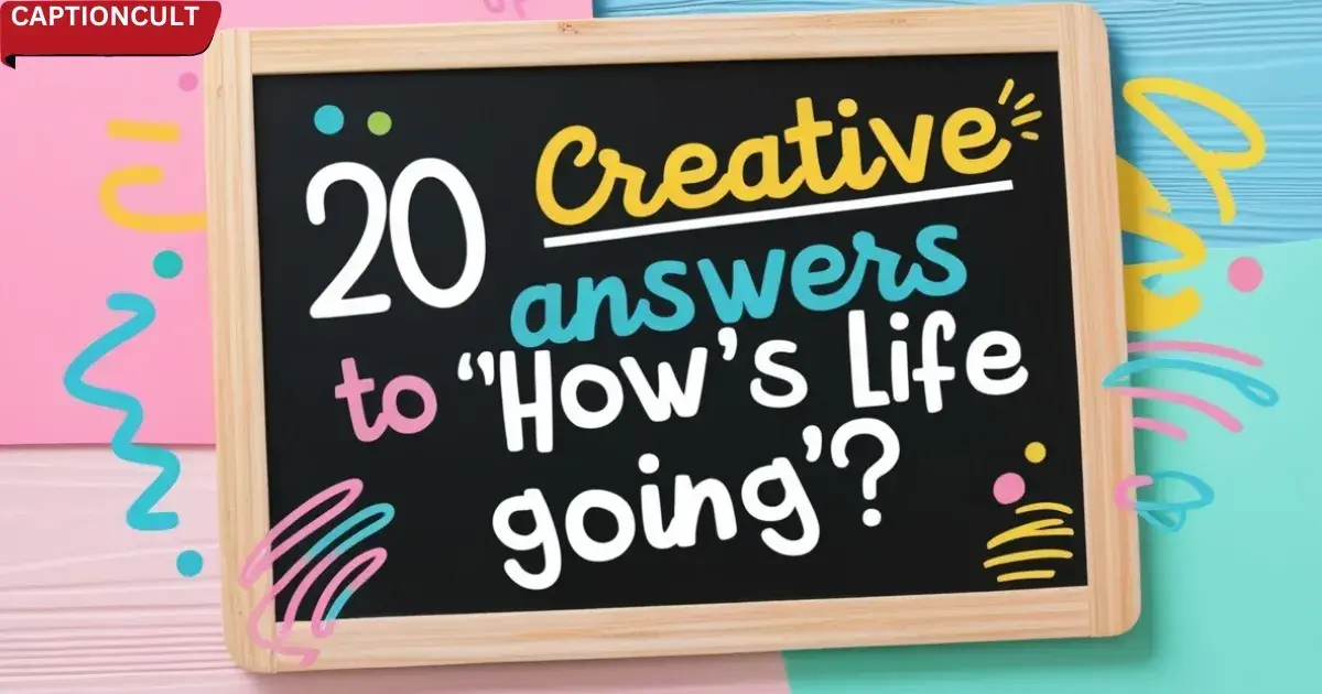 20 Creative Answers to ‘How’s Life Going?’