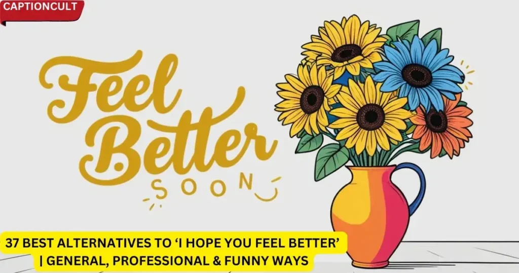 37 Best Alternatives to ‘I Hope You Feel Better’ | General