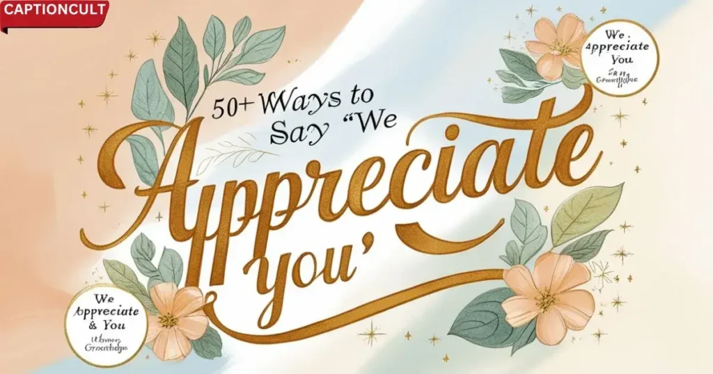 50+ Ways to Say “We Appreciate You”