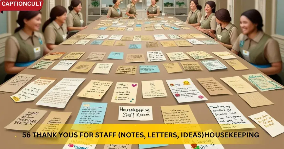 56 Thank Yous for Staff (Notes, Letters, Ideas)Housekeeping