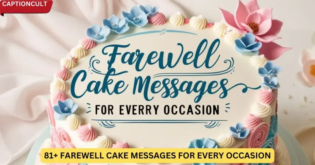 81+ Farewell Cake Messages for Every Occasion