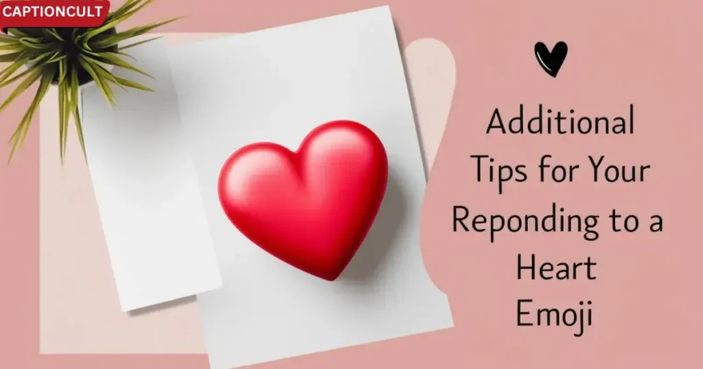 Additional Tips for Responding to a Heart Emoji