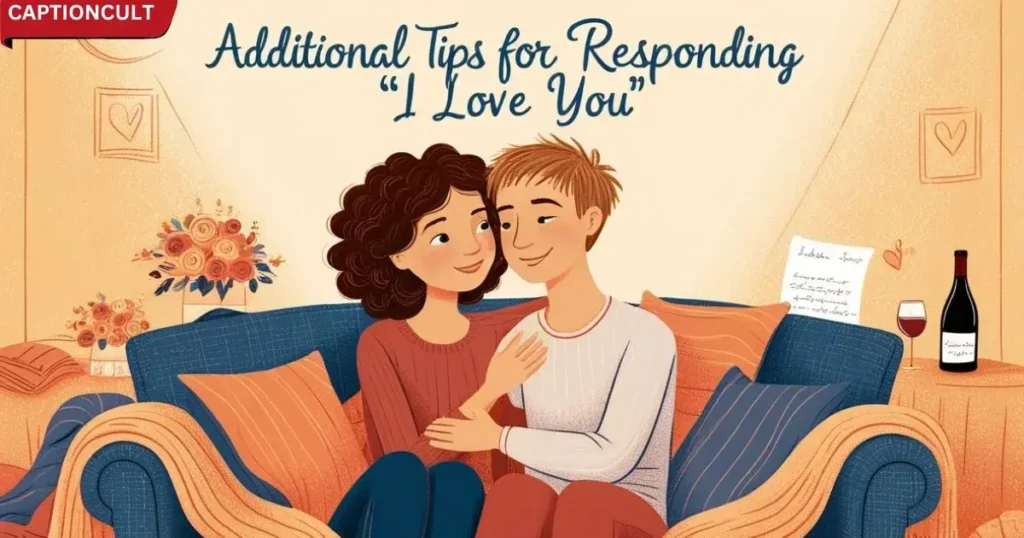 Additional Tips for Responding to "I Love You"