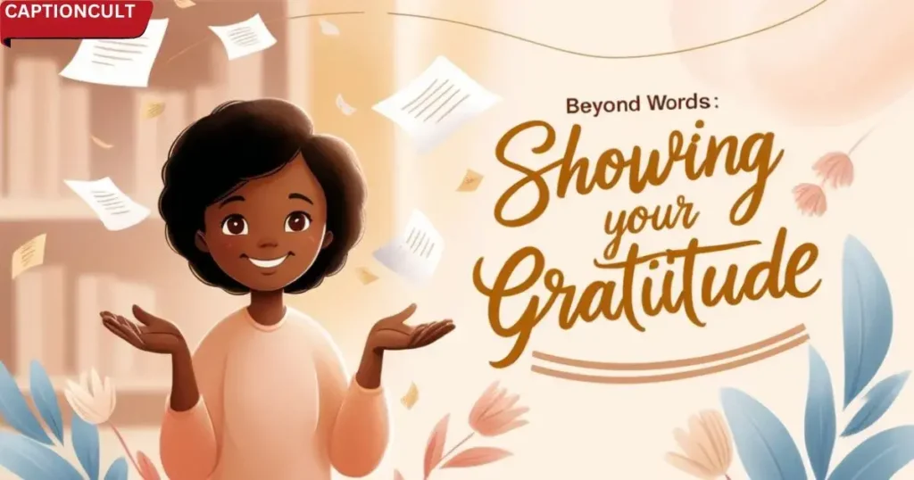 Beyond Words: Showing Your Gratitude