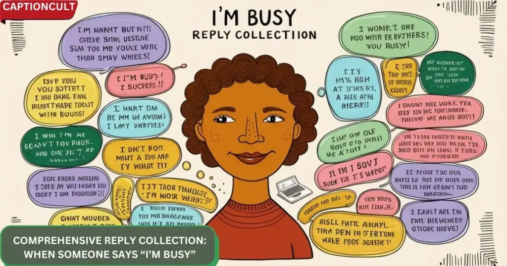 Comprehensive Reply Collection: When Someone Says “I’m Busy”