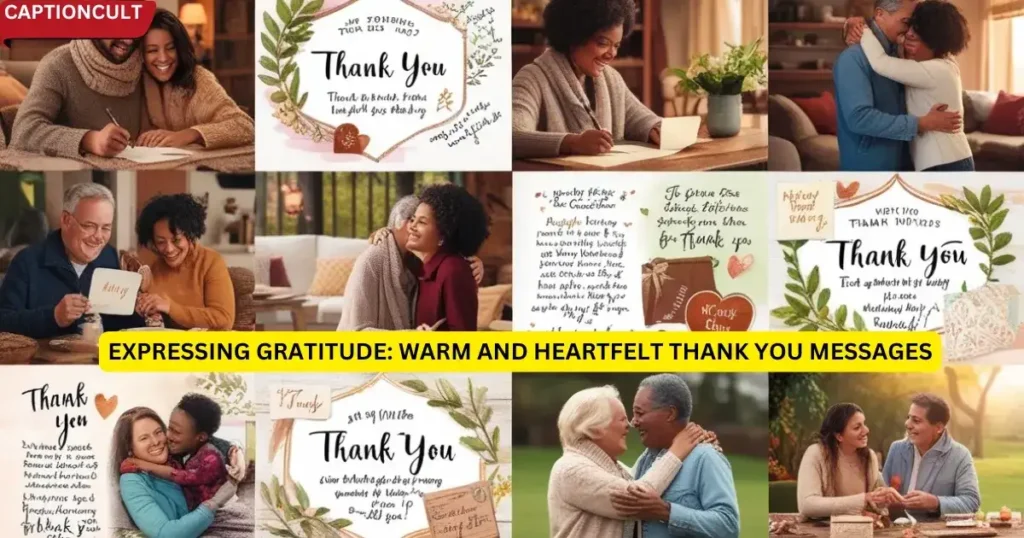 Expressing Gratitude: Warm and Heartfelt Thank You Messages