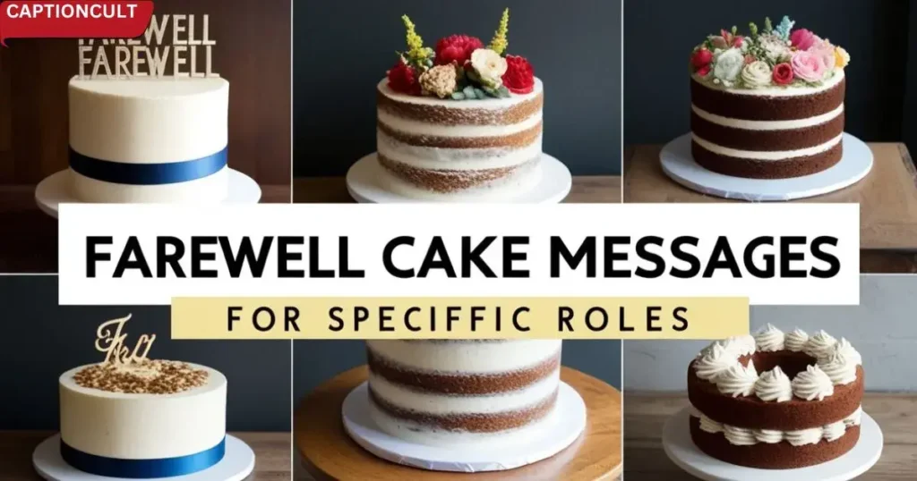 Farewell Cake Messages for Specific Roles