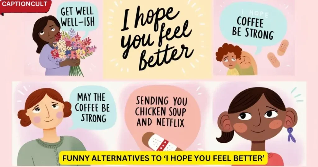 Funny Alternatives to ‘I Hope You Feel Better’