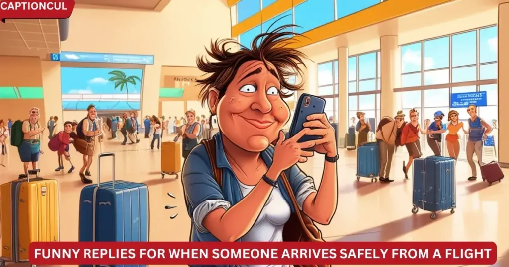 Funny Replies for When Someone Arrives Safely from a Flight