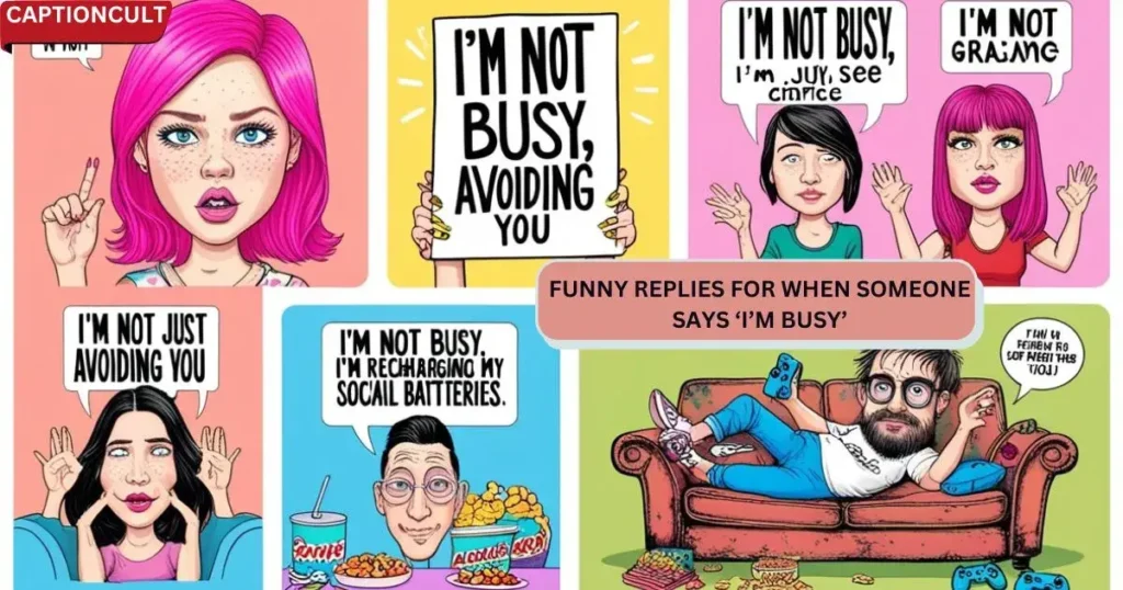 Funny Replies for When Someone Says ‘I’m Busy’