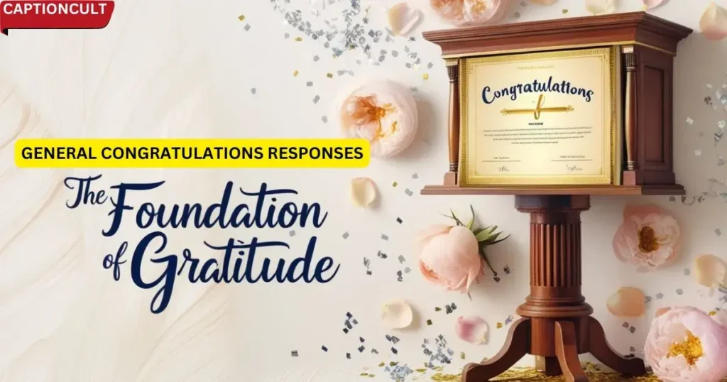 General Congratulations Responses: The Foundation of Gratitude