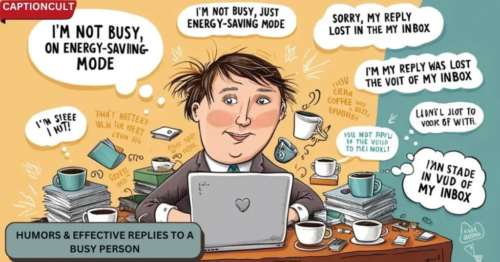 Humors & Effective Replies to a Busy Person