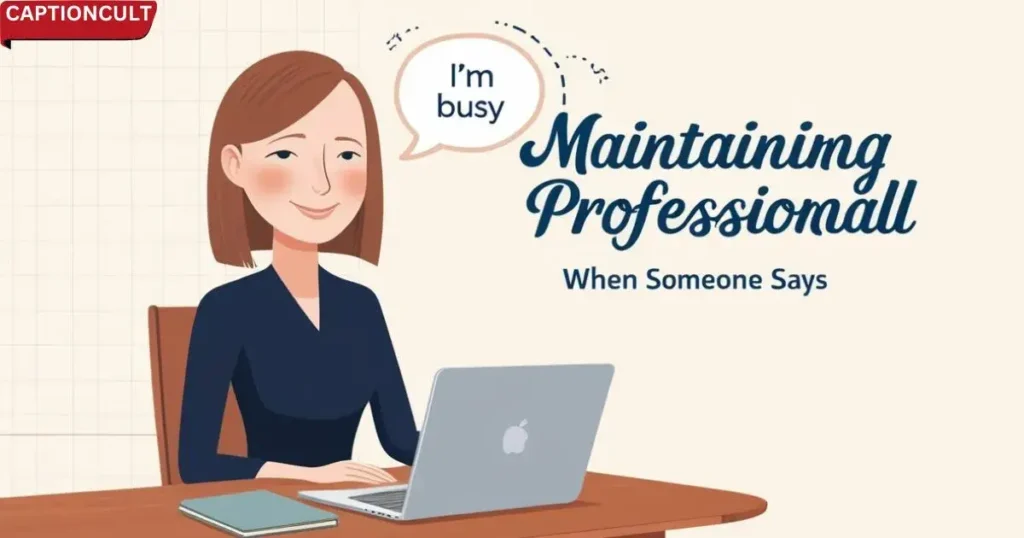 Maintaining Professionalism When Someone Says ‘I’m Busy’