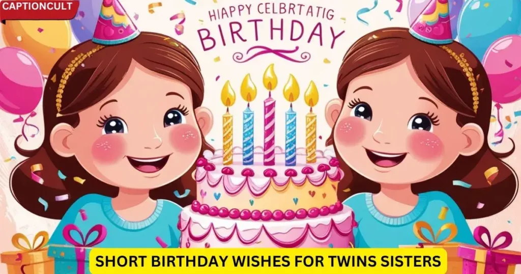 Short Birthday Wishes for Twins Sisters