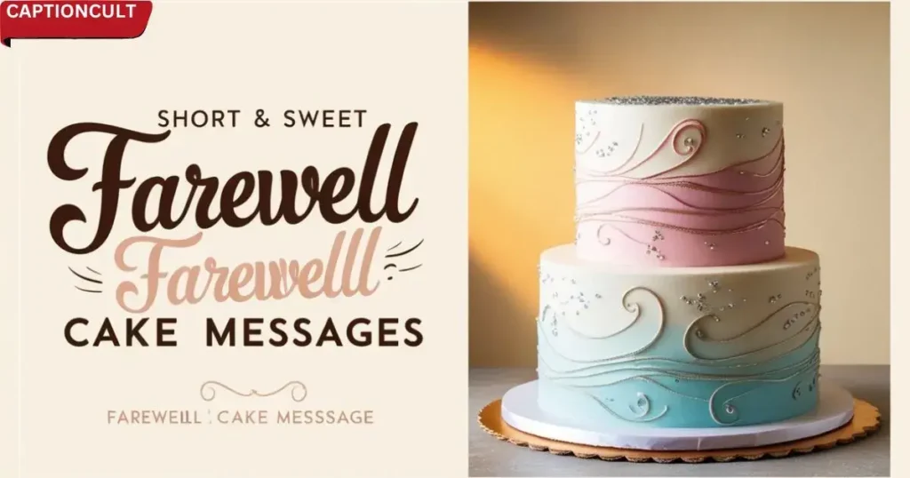 Short & Sweet Farewell Cake Messages