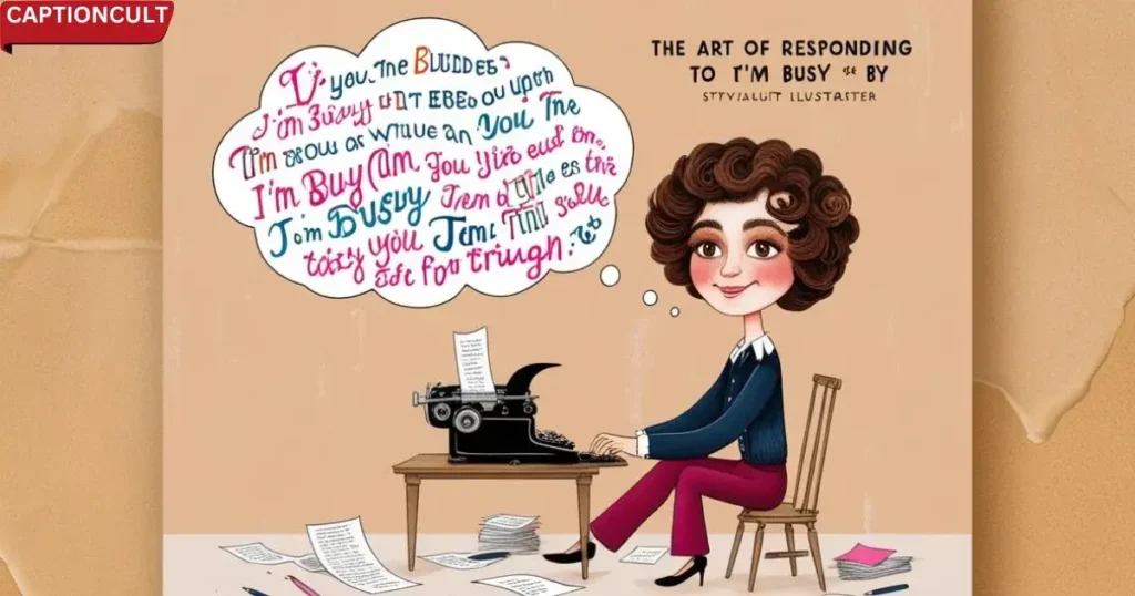 The Art of the Reply: Responding to "I'm Busy"