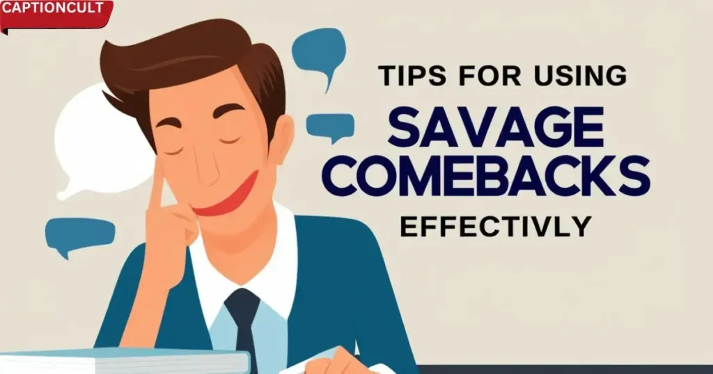 Tips for Using Savage Comebacks Effectively