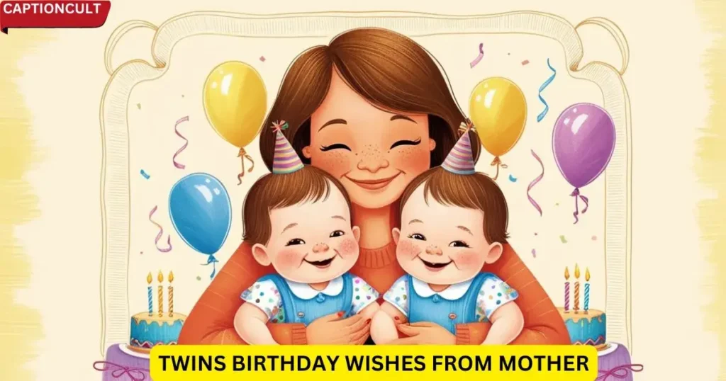 Twins Birthday Wishes from Mother