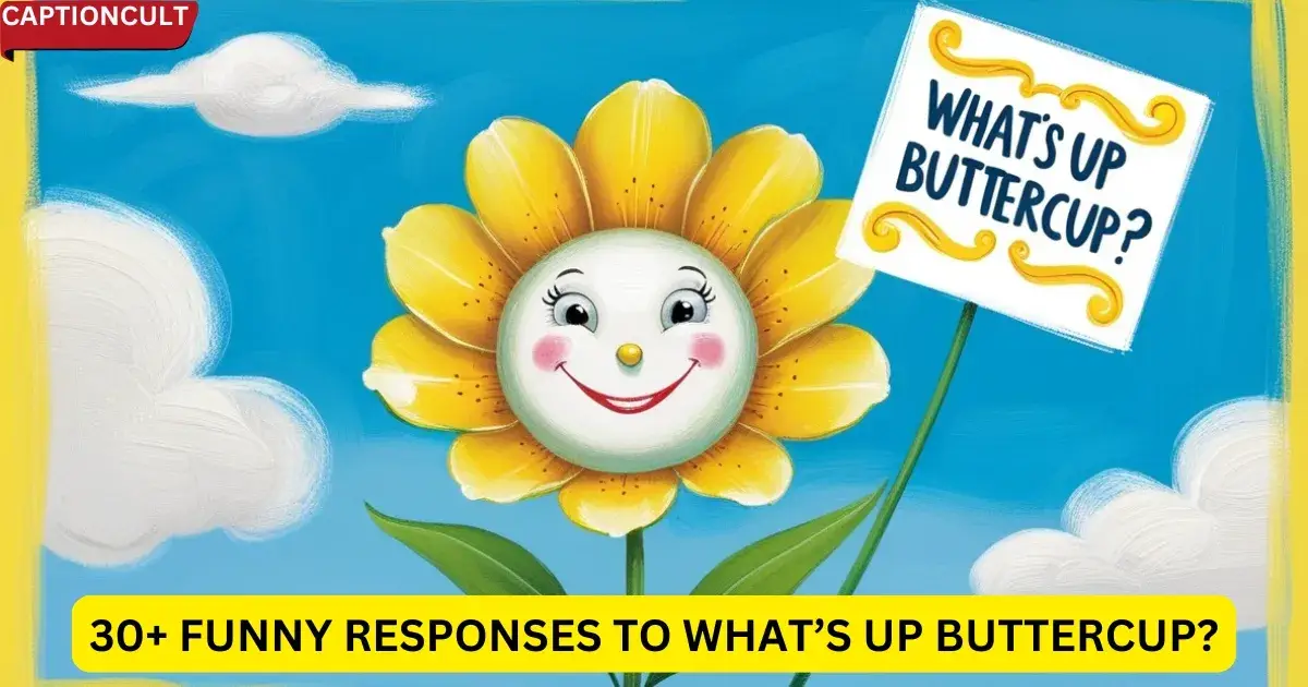 30+ Funny Responses to What’s Up Buttercup?