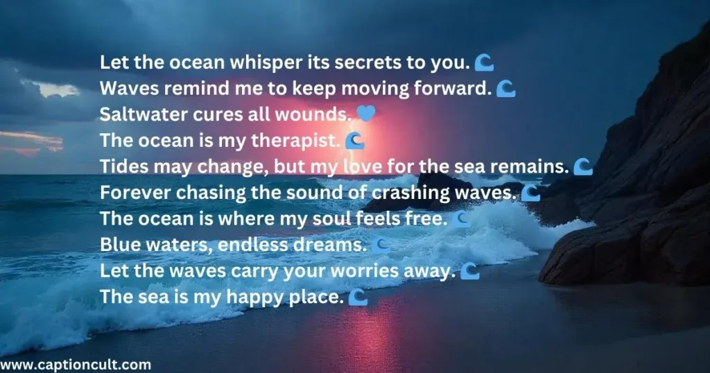 Ocean Whispers: Water Instagram Captions